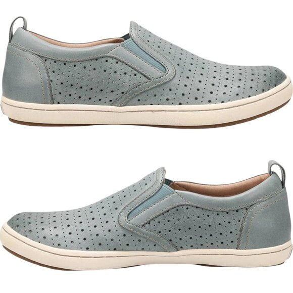Taos Footwear Shoes - Taos Court Slip-On Perforated Sneakers - Lake Blue - 8.5